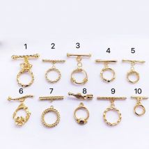 5 pcs/ lot High quality DIY nice toggle clasp,FOR necklace,bracelet,pearl clasp,18k gold plating