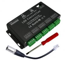 12 kanal DMX Decoder DC5V-24V LED RGB Streifen Controller 12CH DMX512 Decoder High Power 60A DMX