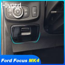 Edelstahl-Aufbewahrungsbox, Rahmenabdeckung, Autoaufkleber, Innendekoration für Ford Focus Mk4 ST Line 2019 2020, Zubehör