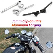 Vintage Motorrad Clip-on Lenker 35mm CNC Aluminium Legierung Gabel Einstellbare Clip Auf Bars für