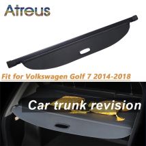 1set Schwarz Stamm Paket Regal Abdeckung für Volkswagen VW Golf 7 MK7 2014-2018 Versenkbare Hinten