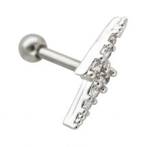 Jhjt 16g/1,2mm Knorpel Ohrring Ohr stecker Nagel g23 Titan Blitz knorpel Ohr Piercing Körpers chmuck