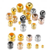 50-100 Stück 4 6 8 10 12 mm Kugel großes Loch runde Perlen CCB lose Distanzperlen für DIY Schmuckherstellung Zubehör (nicht Metall)