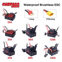 SURPASSHOBBY 150A 120A Wasserdicht ESC 80A 25A 35A 45A 60A KK Speed Controller für 1/8 1/10 1/12 RC Auto Bürstenlosen motor