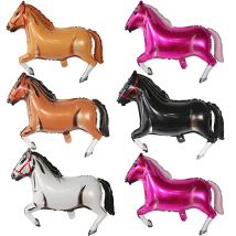 Large Horse Foil Balloons Happy Birthday Party Supplies Mylar Balloon Kids Classic Toys Animal Balloon Farm Helium Air Globos