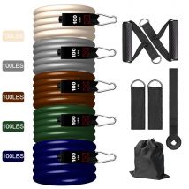 GOBYGO 11 Teile/satz 500LBS Widerstand Bands Crossfit Tragbare Gym Sport Bodybuilding Fitness