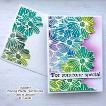 Alinacutle CLEAR STAMPS Sonnenblumenblüte Blumenhintergrund Scrapbooking Handgemachtes Kartenpapier Basteln Gummi Transparentes Silikon