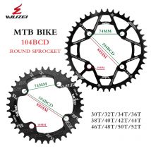 WUZEI 104BCD Runde Form Kettenblätter 30T 32T 34T 36T 38T 40T 42T 44T 46T 48T 50T 52T Schmale Breite Kettenrad MTB Fahrrad Teile