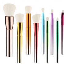 9 stücke bunte Make-up Pinsel Set weiche kosmetische Puder Mischung Foundation Lidschatten erröten Beauty Pinsel Kit Make-up Werkzeuge