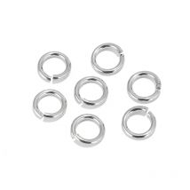 200 Stück offener Ring aus Edelstahl, 3,5 mm, 4 mm, 5 mm, 6 mm, 7 mm, 8 mm, 9 mm, Biegeringe, DIY-Herstellung von Schmuck, Verbindungsaccessoires, Ringzubehör