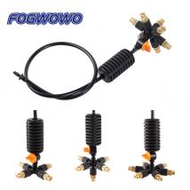 Kit ugello nebulizzatore in rame regolabile a 4/5/6/7 vie Sistema di irrigazione per atomizzazione da giardino Kit acqua Raffreddamento Umidificazione Sprinkler
