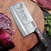 Chinesische Küchenmesser, 20,3 cm, Hackmesser, 9CR18, Edelstahl, voller Tang, Chef, Metzger, professionelles Hacken, Schneiden, Kochschneider