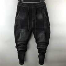Owen Seak Männer Casual Cargo-Harem Jeans Hosen High Street Hip Hop Länge Männer kleidung Denim