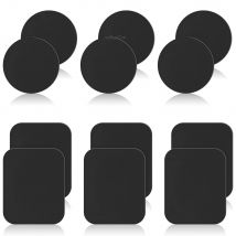 Magnes samochodowy na telefon uchwyt na biurko metalowy telefon naklejka magnetyczna stojak przenośny telefon komórkowy stojak na talerze uniwersalny uchwyt samochodowy