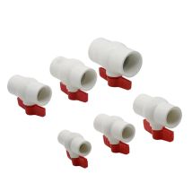 Garten Bewässerung Fugen Schalter Wasser Control Rohr Armaturen 1/2 "3/4" 1 "1.25" 1.5 "2" innengewinde PVC Ball Ventil Entwässerung