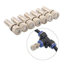 5 stücke 6mm Quick Connect Nebel Sprayer 0,1-0,6 Niederdruck Spray Düse Nebel Sprayer Kühlung Bewässerung Düse befeuchtung Syst