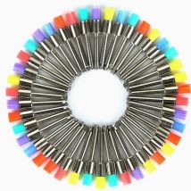 100Pcs Dental Tooth Polishing Brushes Flat Type Nylon Prophy Brush Dentist Clinic Tools Soft