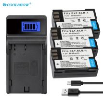 PS-BLM1 BLM 1 PS BLM1 Battery for Olympus E-30 E-300 E-330 E-500 E-510 E-520 E3 C-5060 C-7070 C-8080 2000mAh Camera  Batteries