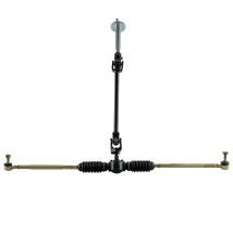 Lenkradbaugruppe Spurstangenständer Verstellbarer Schaft Kit Go Kart Mini Bike Trik