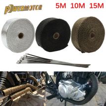 Motorcycle Exhaust Systems Muffler Wrap Heat Wrap Bandage Tuning 5cm 5M 10M 15M Pitbike Enduro Motocross Exhaust Thermal Band