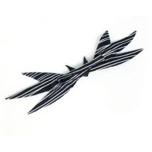 Jack Bow Tie Cravatta a righe nere grandi Natale Halloween Puntelli cosplay Accessori 1 pz Takerlama