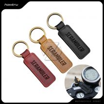 Motorrad Keychain Motocross Rindsleder Schlüssel Ring Passt für Honda Yamaha Suzuki Harley Triumph Ducati Scrambler 800 1200