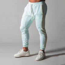 Seite Gestreiften Hosen Männer Laufende Sweatpants Bodybuilding Track Hosen Gym Fitness Training Sport Hosen Männlichen Baumwolle Dünne Hosen
