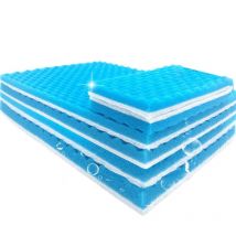 Blau und Weiß 50 cm x 11 cm x 2 cm Filterschaum Aquarium Aquarium Biochemischer Filterschwamm Pad Skimmer Schwamm Versorgungstank