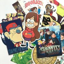25Pcs/39pcs Comedy Anime Gravedad Falls Sticker with Mabel Dipper Pig Waddles For Laptop Motorcycle Skateboard Luggage Decal Toy