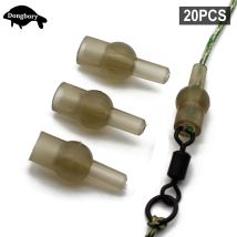 20PCS Karpfen Angeln Micro Tulpe Perle Weiche Gummi Schnell Ändern Perle für Hubschrauber Rigs Tackle Zubehör Karpfen Methode Feeder werkzeug