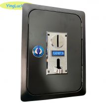 Arcade Coin Door with 6 Kinds Different Multi Coin Selector Acceptor and lock for Arcade Video Games Vending Machine Part