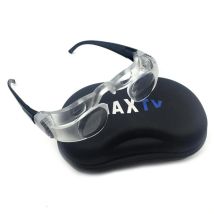 2,1X Max TV-Brille, Lupenlinse mit Dioptrien + 3 Fernglas-Handy-Lupen mit Telefonhalter für TV-Bildschirmuhr