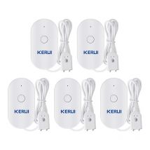 KERUI-Sensor de agua inteligente con WiFi para el hogar, Detector de fugas de agua para cocina, monitoreo por aplicación Tuya, notificación de teléfono, alarma de seguridad