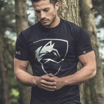 Männer T-shirt Gothic Shirt Workout Fitness Streetwear Fashion T Shirts Herren Kleidung Baumwolle T-shirt