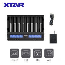 XTAR VC8 18650 caricabatteria USB C QC3.0 3A ricarica rapida 21700 batterie ricaricabili agli ioni di litio 1.2V AAA AA caricabatteria