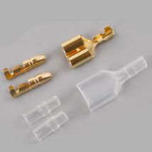 10sets 3,5/4,0mm Bullet Terminal Auto Elektrische Draht Stecker Männlich & Weiblich Doppel Bullet Draht Stecker Terminals