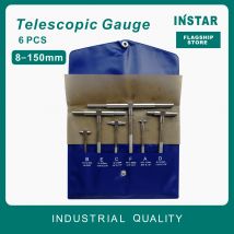 INSTAR 6pc Telescopic Gauge 8-150mm (5/16 "-6")  Bore Gauge Measuring Tools internal gauge, Hole Gauges Inside Measuring Tools