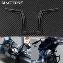 Motorrad 12" 14" 16" Lenker Z Bar Drag Bars Schwarz Eisen Für Harley Touring Road King14-20 FLHRXS Road King Special