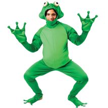Disfraz de rana divertida Unisex, disfraz de Cosplay de una pieza, novedad, Animal adulto, mono de fiesta de Halloween, traje de talla grande, Clo de gran tamaño
