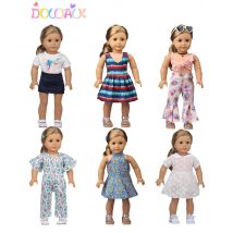 43cm Reborn New Born Doll Spring Summer Clothes Dress Butterfly Skirt For 18 Inch American&OG Girl Doll Russia DIY Gift`s Toy