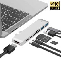 Adattatore USB 3.1 tipo C Hub a HDMI 4K Thunderbolt 3 USB C Hub 3.0 TF SD Slot per lettore PD per MacBook Air 13 15 Pro 14 M4 M3 M2 M1
