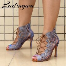 Ladingwu Frauen Latin Dance Schuhe Chameleon Glitter Salsa Dance Schuhe Für Mädchen Ballsaal Tanzen