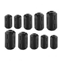 5 Pcs 3.5/5/7/9/11/13mm Clip-On Ferrite Ring Core Noise Suppressor For EMI RFI Clip Cable Active Components Filters