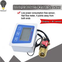 Digital LCD display Wasser flow sensor meter durchflussmesser totameter Temperatur zeit aufzeichnung Mit G1/2 flow sensor