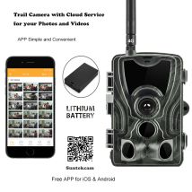 HC801PROLI 4G 4K Wildkamera mit APP-Cloud-Service Nachtsicht Foto 30MP 5000mAh Wiederaufladbarer Akku Live-Übertragung Jagd