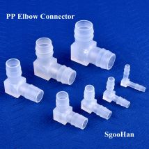 5 ~ 200 pz 4 ~ 20mm PP Gomito Connettori Acquario Serbatoio Raccordi Pompa di Aria Aeratore Pagoda Comune Irrigazione del Giardino Giunti Per Tubi Medici