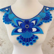 1PCS Embroidered Flowers Collar Patches  sew on iron on Clothes  For Women's Clothing Decoration