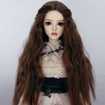 Neue Ankunft 1/3 1/4 1/6 1/8 Bjd SD Puppe Perücke Hohe Temperatur Draht Lange Wellenförmige Für BJD Super Haar Perücke