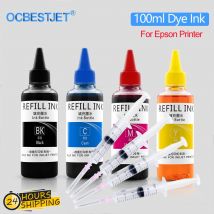 Kit di inchiostro colorante di ricarica da 100 ml per stampante a getto d'inchiostro Epson WF-2630 WF-2631 WF-2650WF-2750 WF-2751 WF-2760 WF-2761 WF-2830 WF-2860