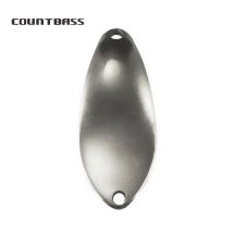 Countbass 50 Stück Messing Micro Lachs Angellöffel Rohlinge 2,3 g 2,8 g, leere Angelköder für Barsch Hecht